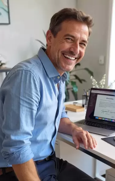 Successful business owner Successful small business marketing