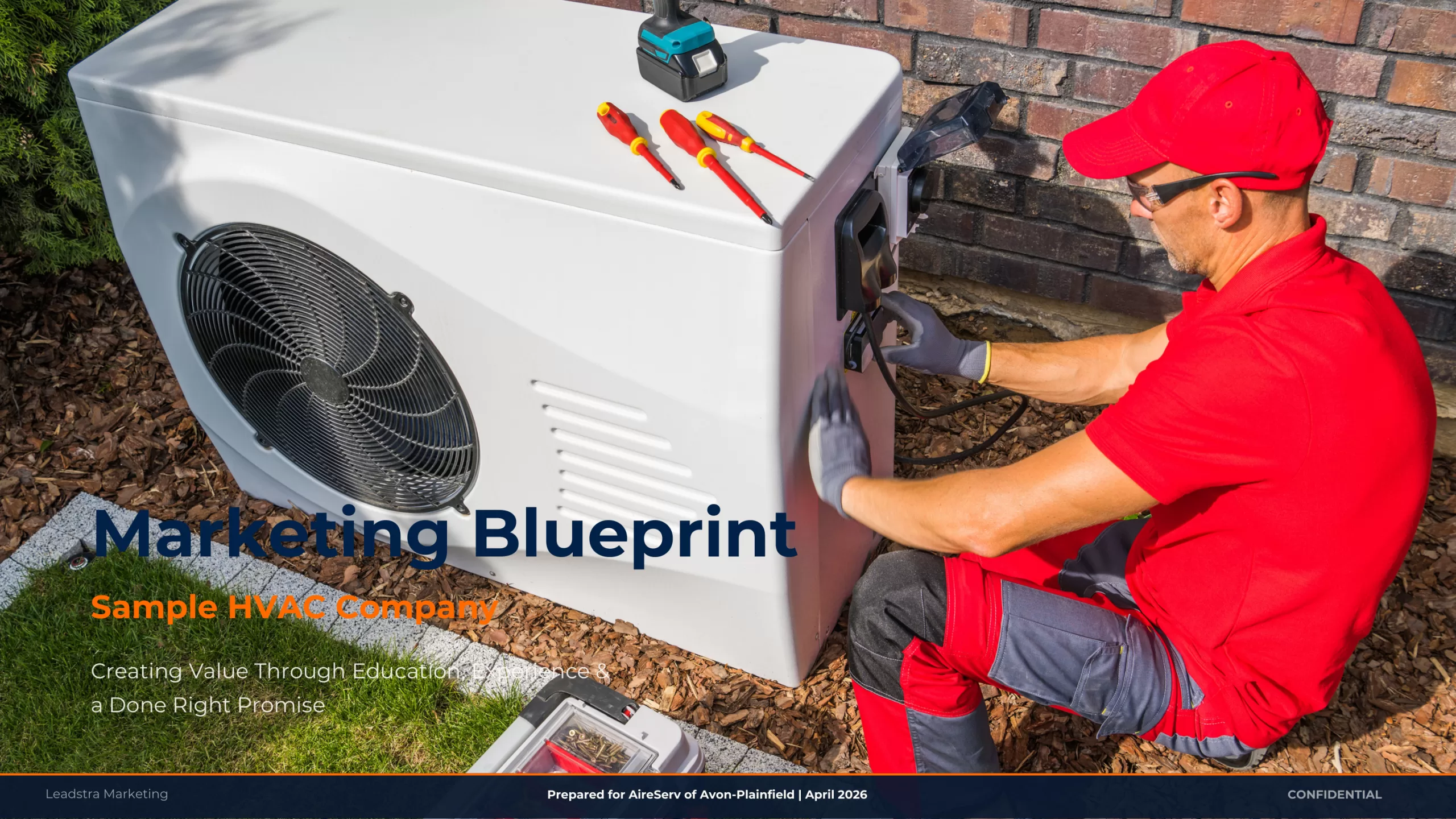 Sample Marketing Blueprint cover page